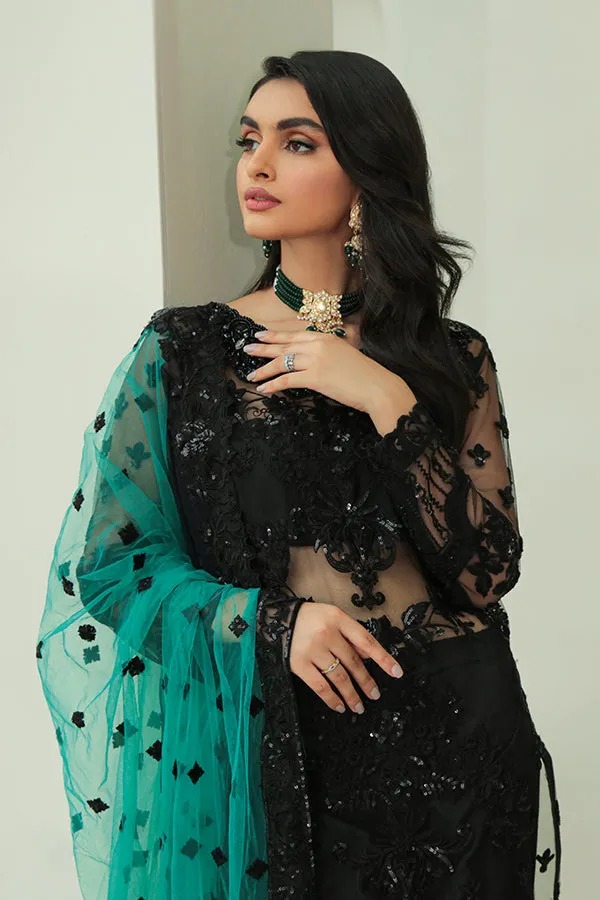 Premium Embroidered Pakistani Salwar Kameez in Black